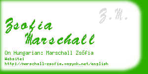 zsofia marschall business card